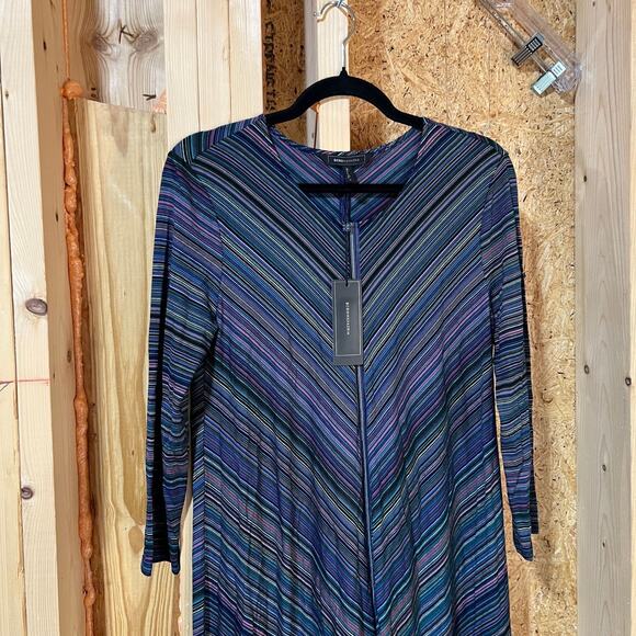 NWT BCBG MAXAZRIA $198 size S - M Carmela Striped Jersey Dress - Picture 4 of 8